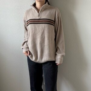 Vintage Striped Quarter Zip